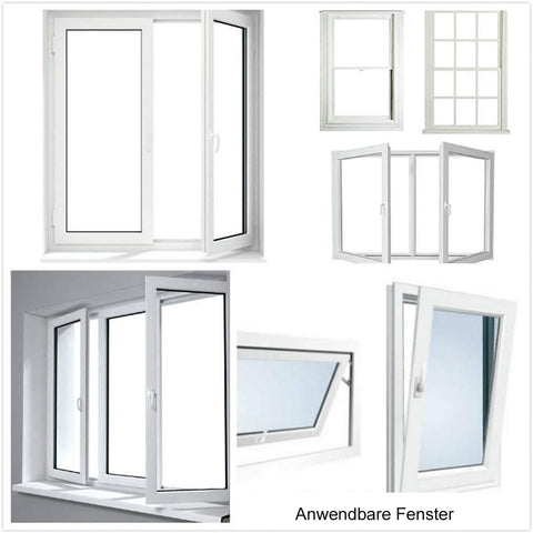 TPFLiving Fenster-Set Erweiterung Fenster Abdichtung Klimagerät / Trockner - verschiedene Längen
