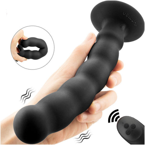 TPFSecret wavy anal vibrator for men and women with or without remote control - size S or M