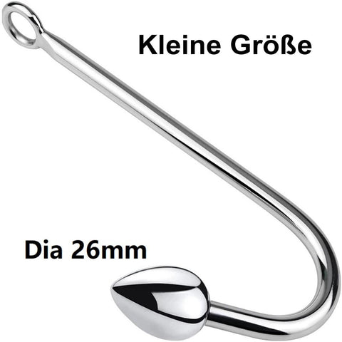 TPFSecret Analhaken aus Edelstahl Metall - Größe Small - Large