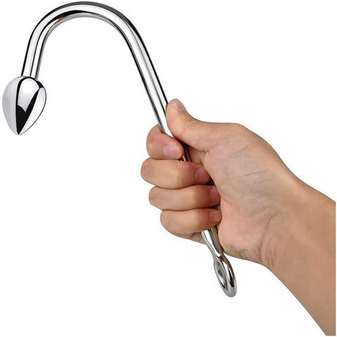 TPFSecret anal hook made of stainless steel metal - size small - large