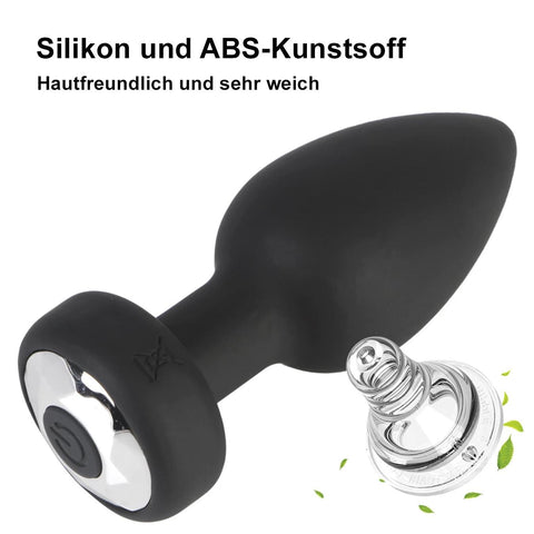 TPFSecret Analplug Vibrator für Männer und Frauen mit Remote Controll - Schwarz