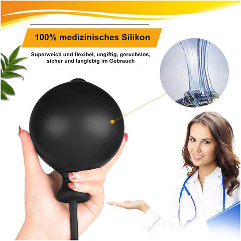 TPFSecret Corrugated Anal Balloon with Pump - Black