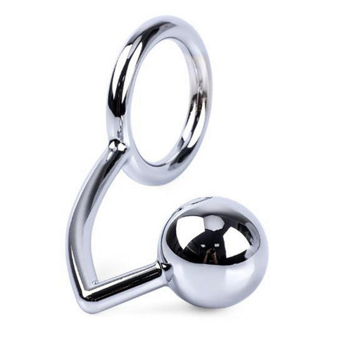 TPFSecret anal hook made of stainless steel metal with a 25mm ball and different eyelet diameters