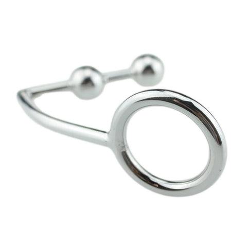 TPFSecret anal hook made of stainless steel metal with a 25mm ball and different eyelet diameters