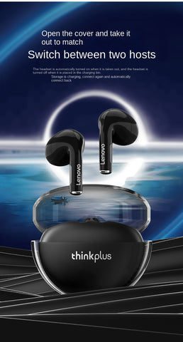 Lenovo LP80 Pro Bluetooth Headphones Black RGB