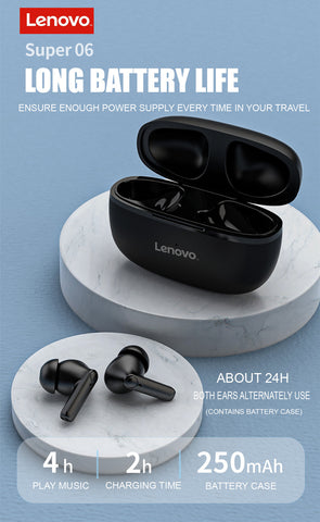 Lenovo HT05 Bluetooth headphones white