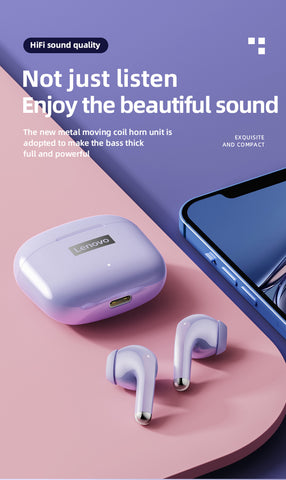 Lenovo LP40 Pro Bluetooth headphones purple