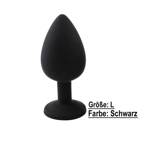 TPFSecret Juwel Analplug für Männer und Frauen - mit Schmuckstein - verschiedene Größen und Farben