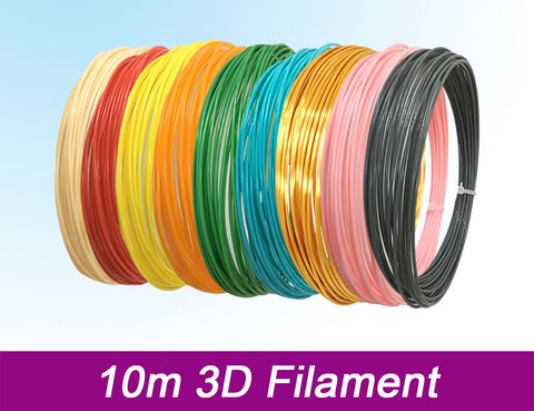 TPFNet PLA Filament für 3D Drucker-Stift - verschiedene Farben - 10m