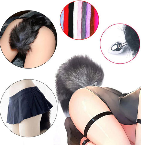 TPFSecret Metall Anal Plug Fuchsschwanz für Männer und Frauen - verschiedene Farben