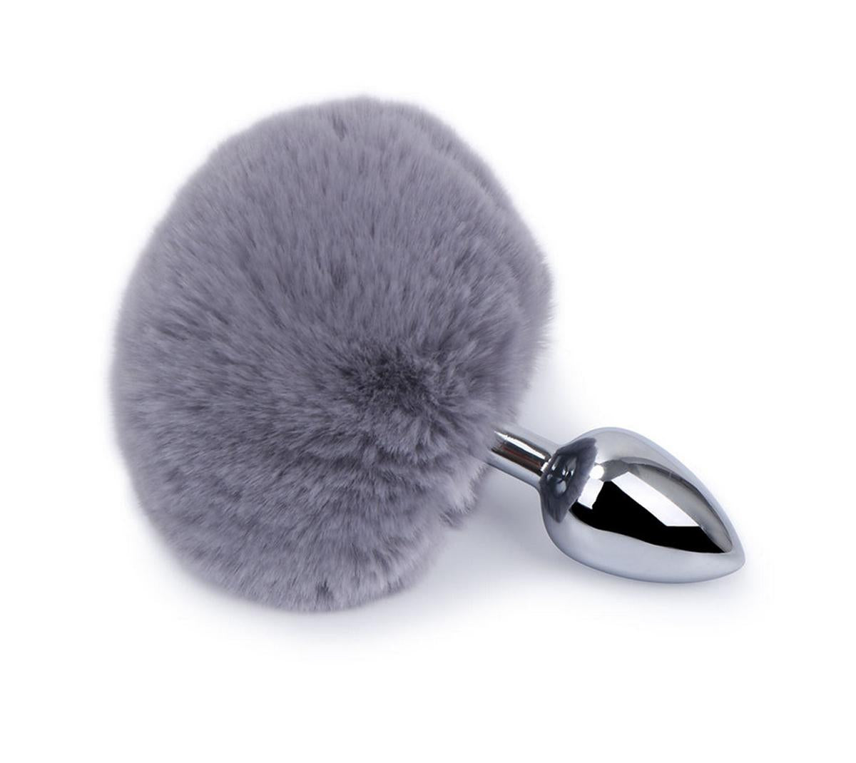 TPFSecret Metal Anal Plug Rabbit Tail for Men and Women - Various Colors