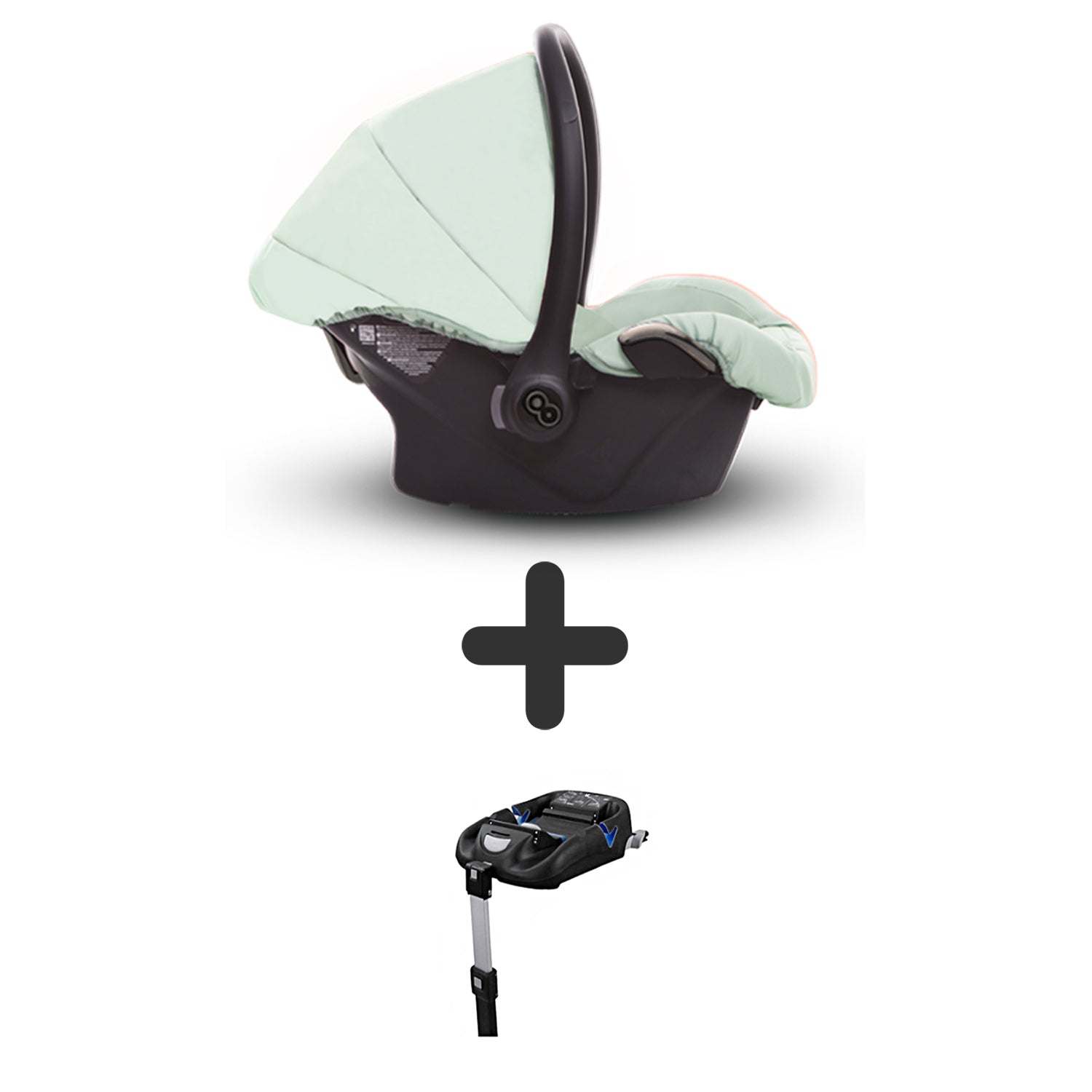 TPFLiving Babyschale Ultra Stoff mit oder ohne Isofix