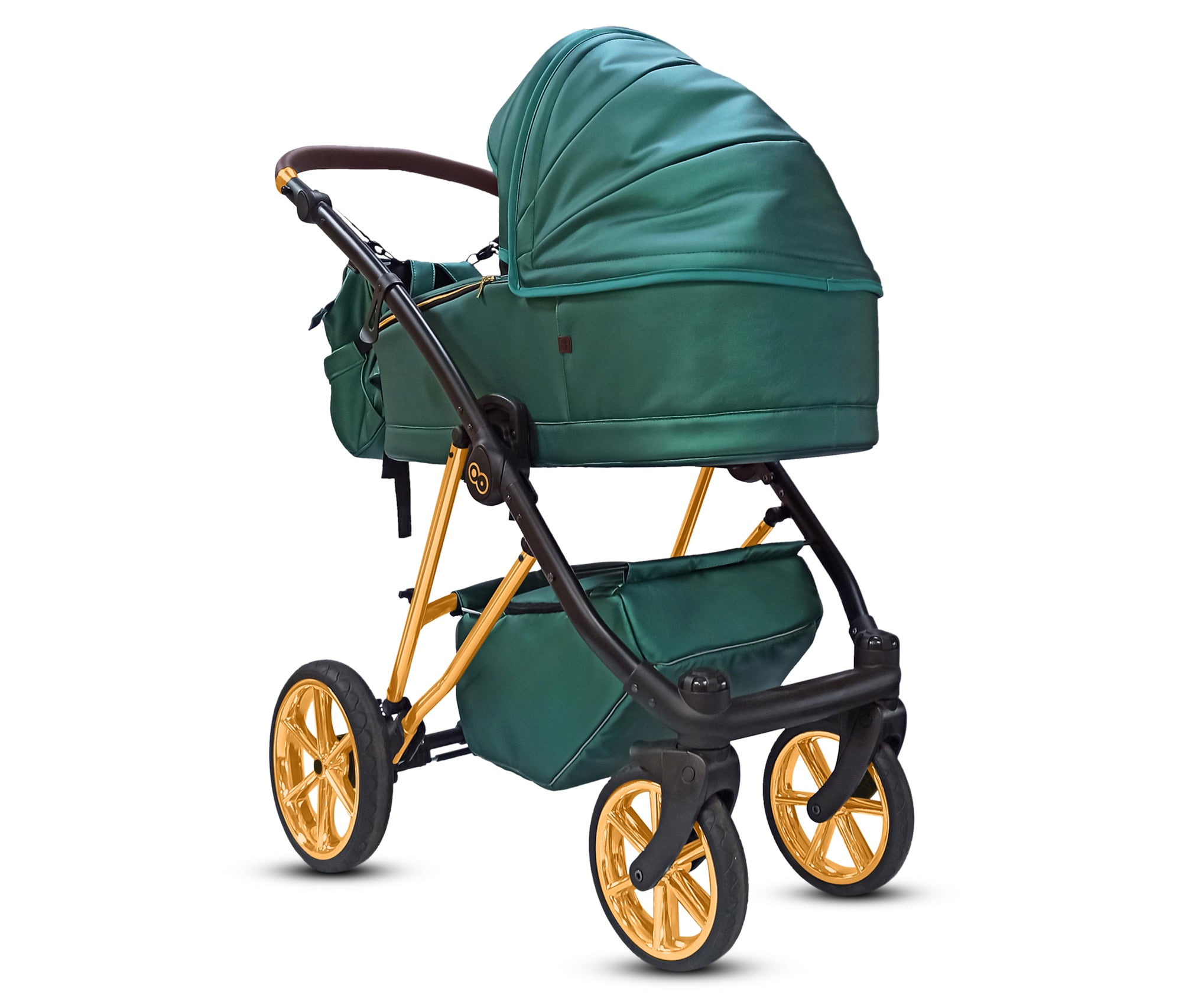 TPFLiving 3in1 Kinderwagen Royal Kunstleder