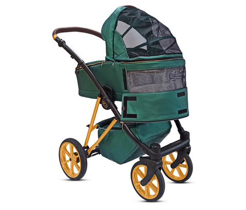 TPFLiving 3in1 Kinderwagen Royal Kunstleder