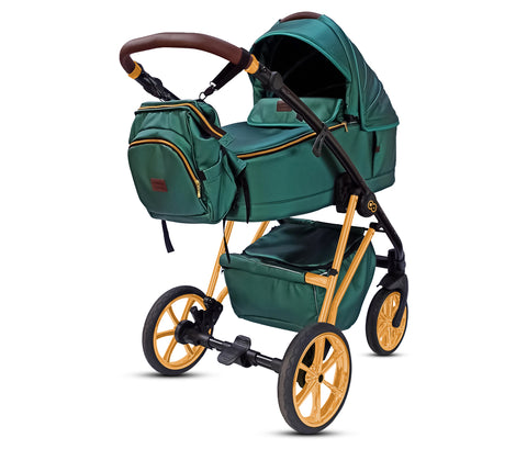TPFLiving 3in1 Kinderwagen Royal Kunstleder