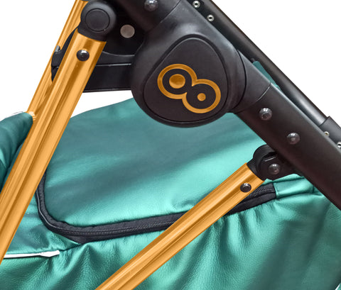TPFLiving 3in1 Kinderwagen Royal Kunstleder