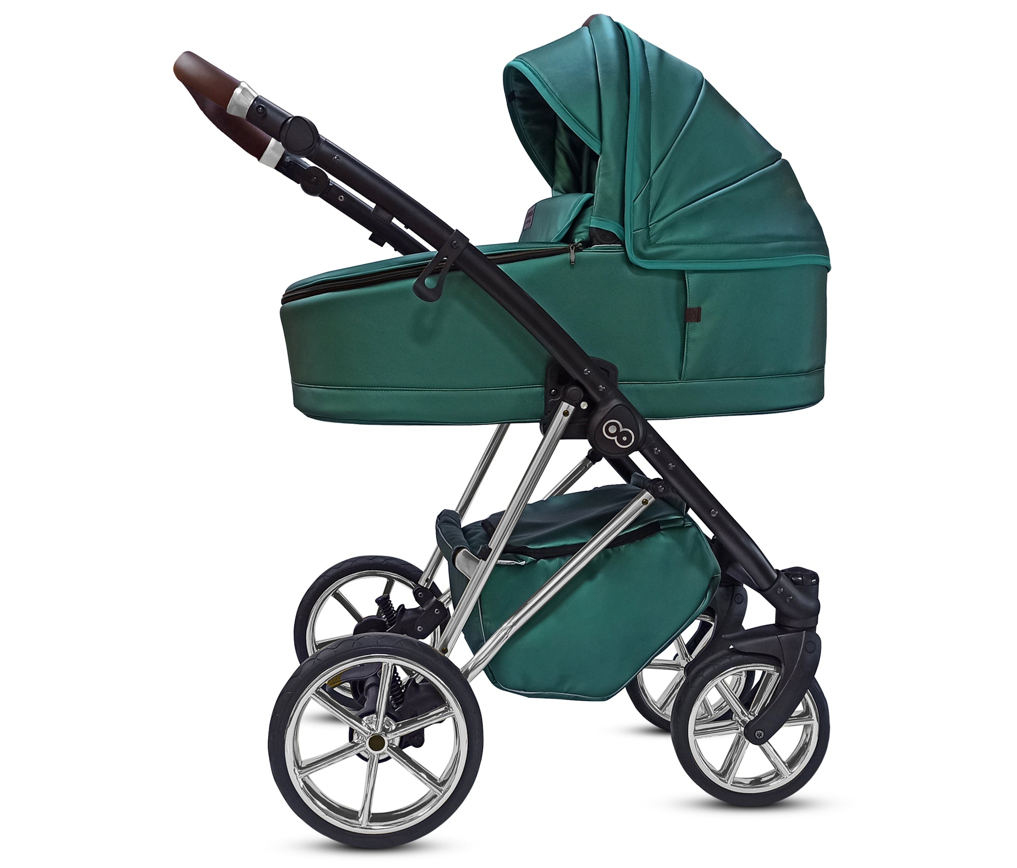 TPFLiving 2in1 Kinderwagen Royal Kunstleder