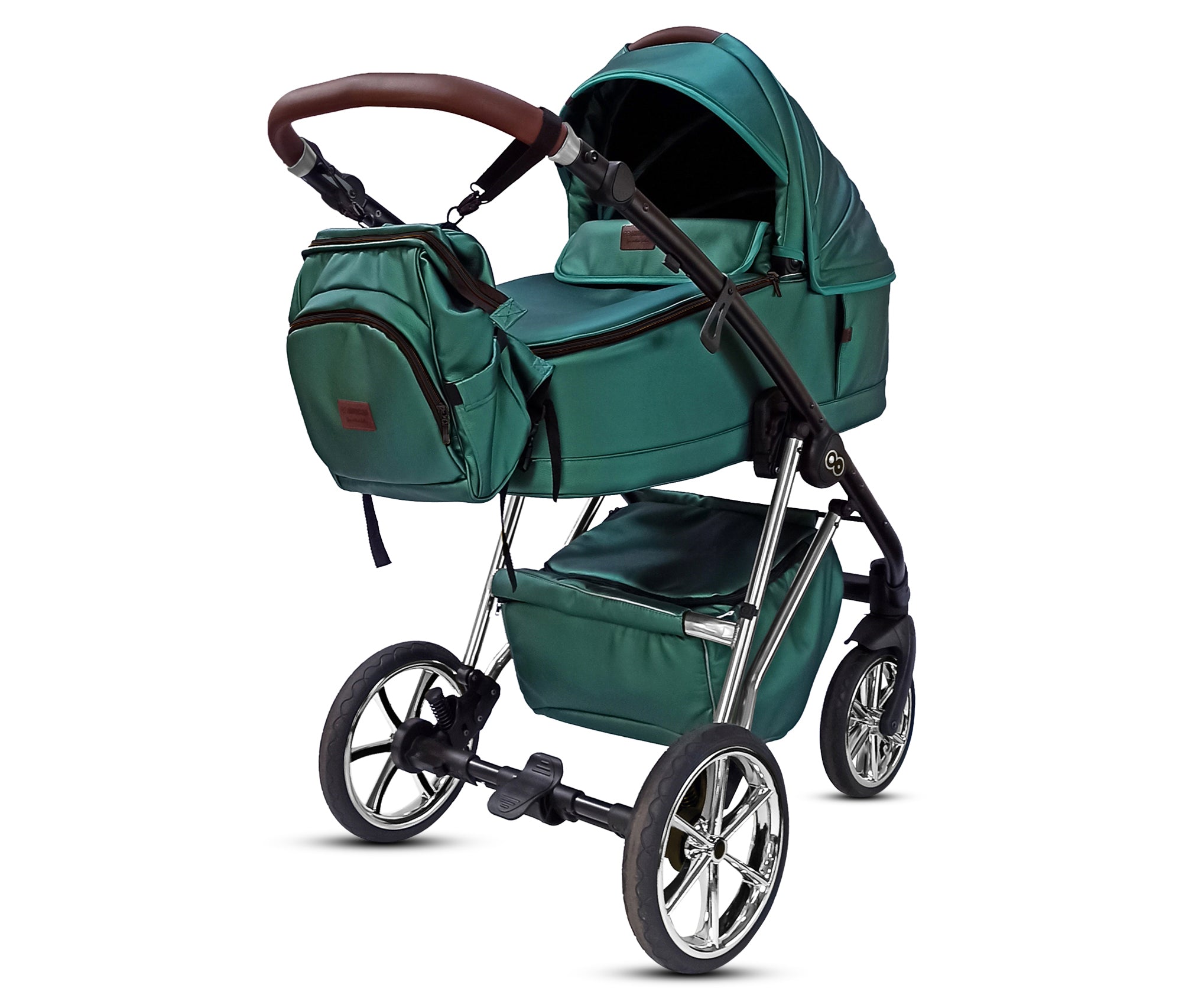 TPFLiving 3in1 Kinderwagen Royal Kunstleder