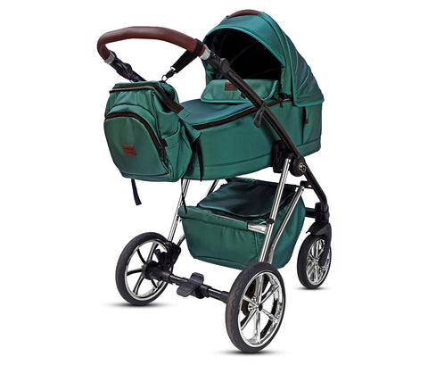TPFLiving 3in1 Kinderwagen Royal Kunstleder