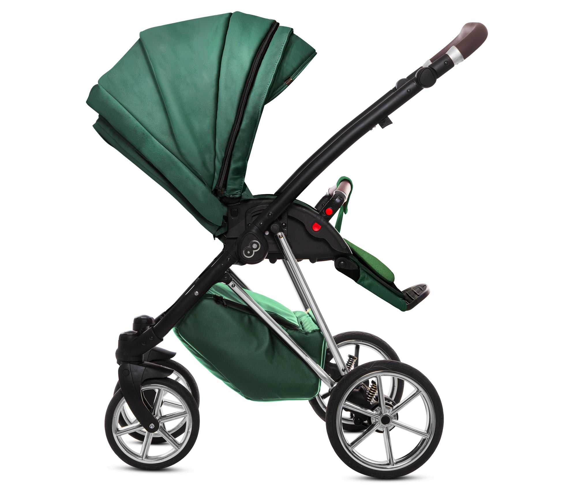 TPFLiving 3in1 Kinderwagen Royal Kunstleder