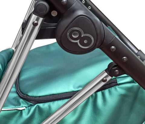 TPFLiving 3in1 Kinderwagen Royal Kunstleder
