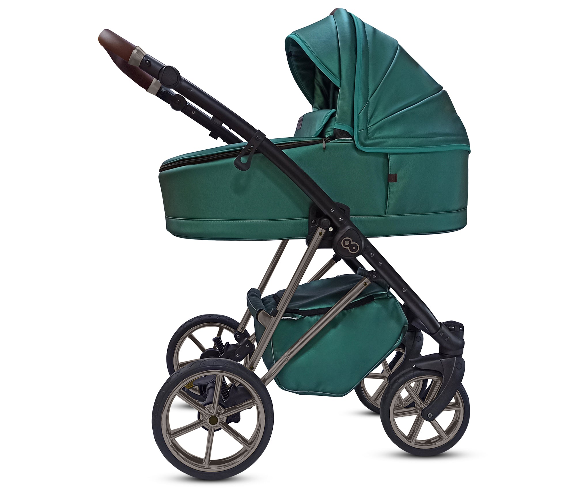 TPFLiving 3in1 Kinderwagen Royal Kunstleder
