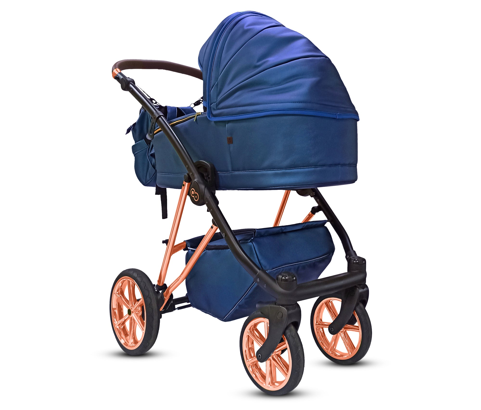 TPFLiving 3in1 Kinderwagen Royal Kunstleder