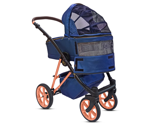 TPFLiving 3in1 Kinderwagen Royal Kunstleder