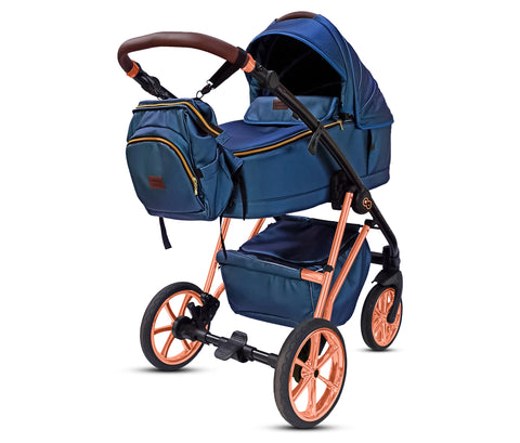 TPFLiving 3in1 Kinderwagen Royal Kunstleder
