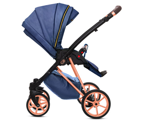 TPFLiving 3in1 Kinderwagen Royal Kunstleder