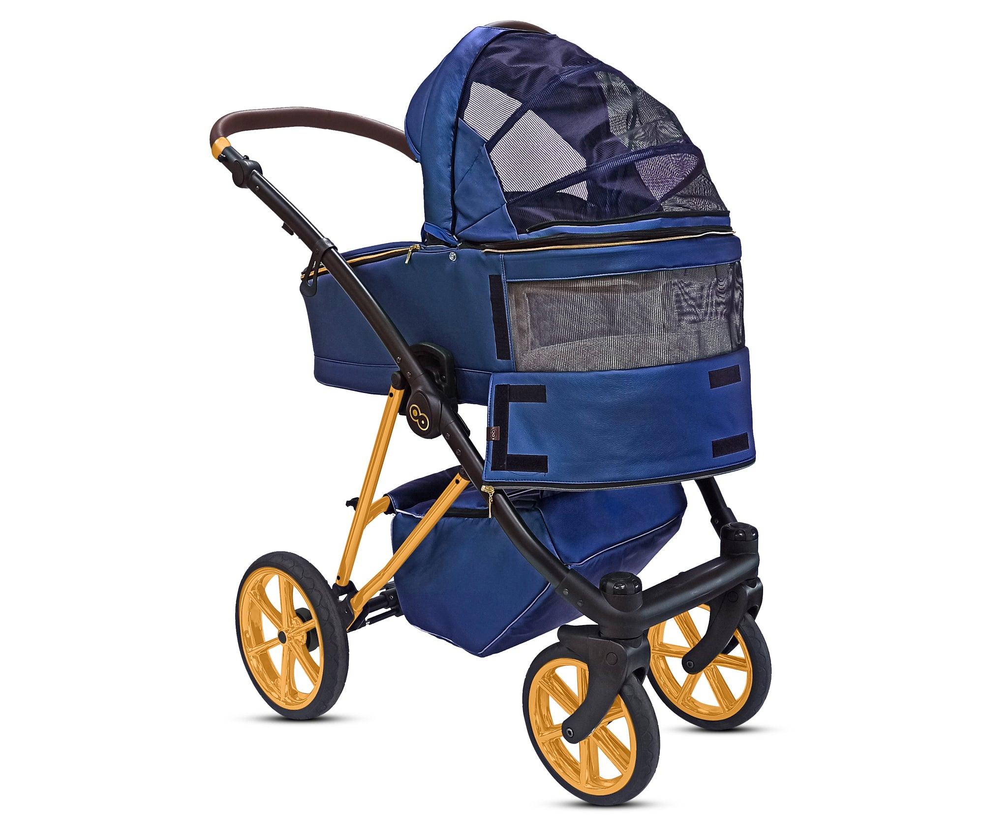 TPFLiving 3in1 Kinderwagen Royal Kunstleder