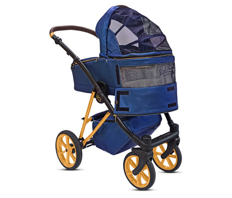 TPFLiving 3in1 Kinderwagen Royal Kunstleder