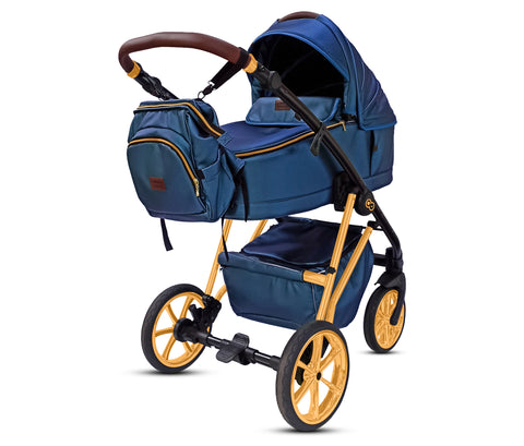 TPFLiving 3in1 Kinderwagen Royal Kunstleder
