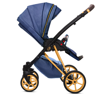 TPFLiving 3in1 Kinderwagen Royal Kunstleder