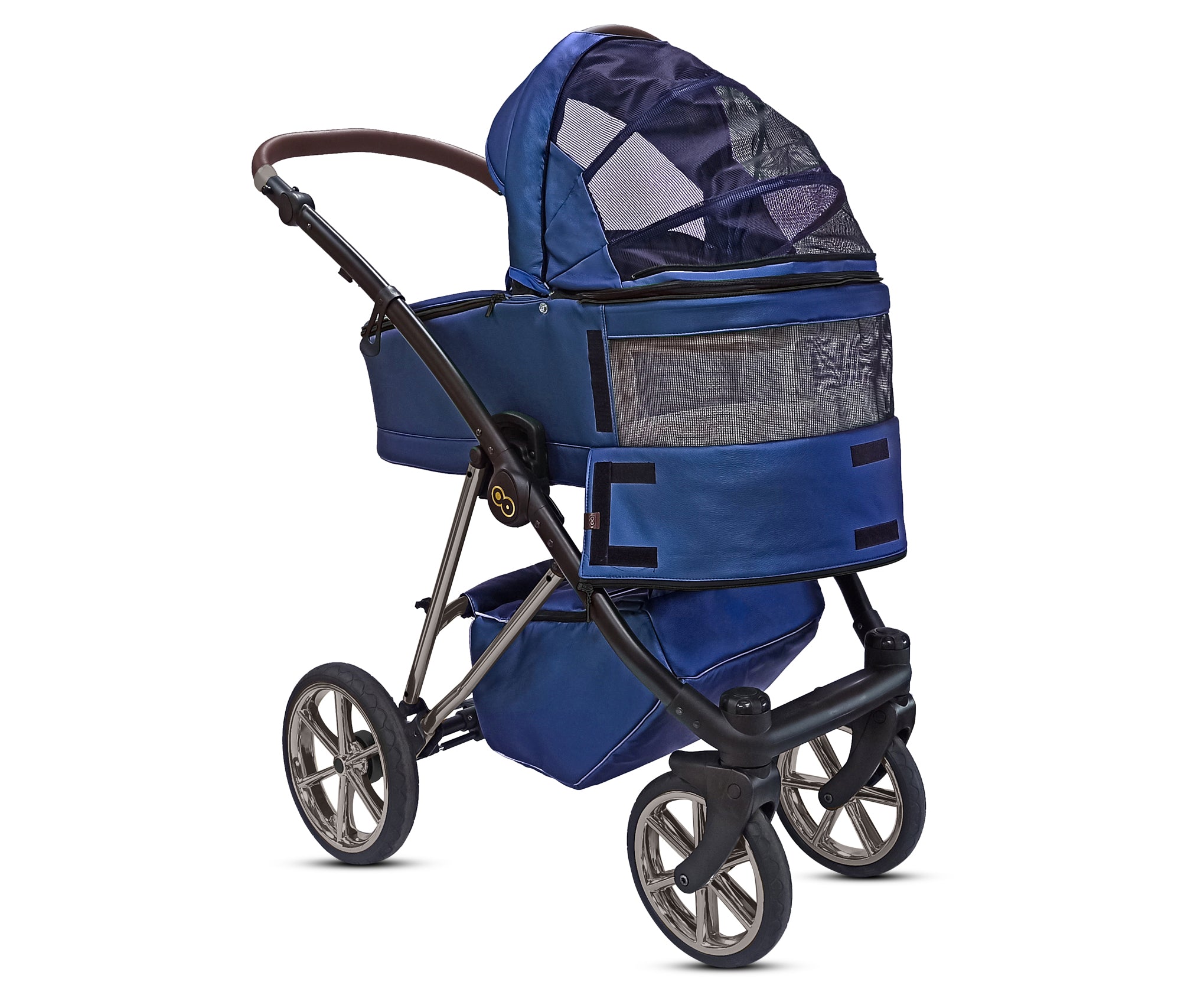 TPFLiving 3in1 Kinderwagen Royal Kunstleder