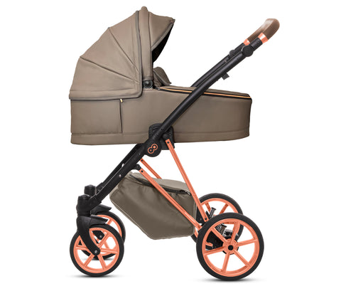 TPFLiving 3in1 Kinderwagen Royal Kunstleder