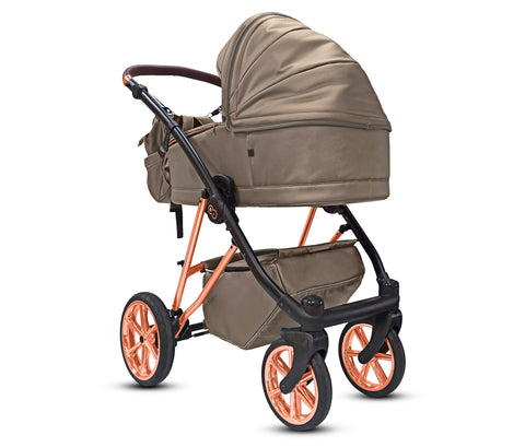 TPFLiving 3in1 Kinderwagen Royal Kunstleder