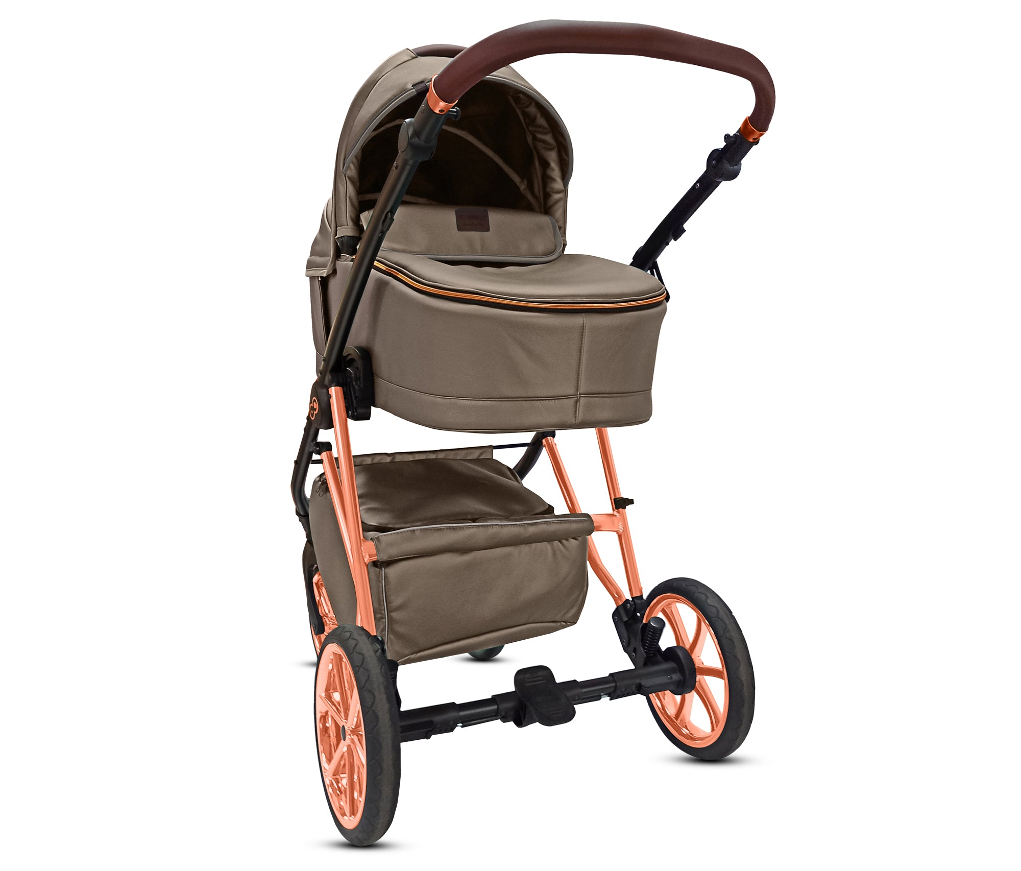 TPFLiving 3in1 Kinderwagen Royal Kunstleder