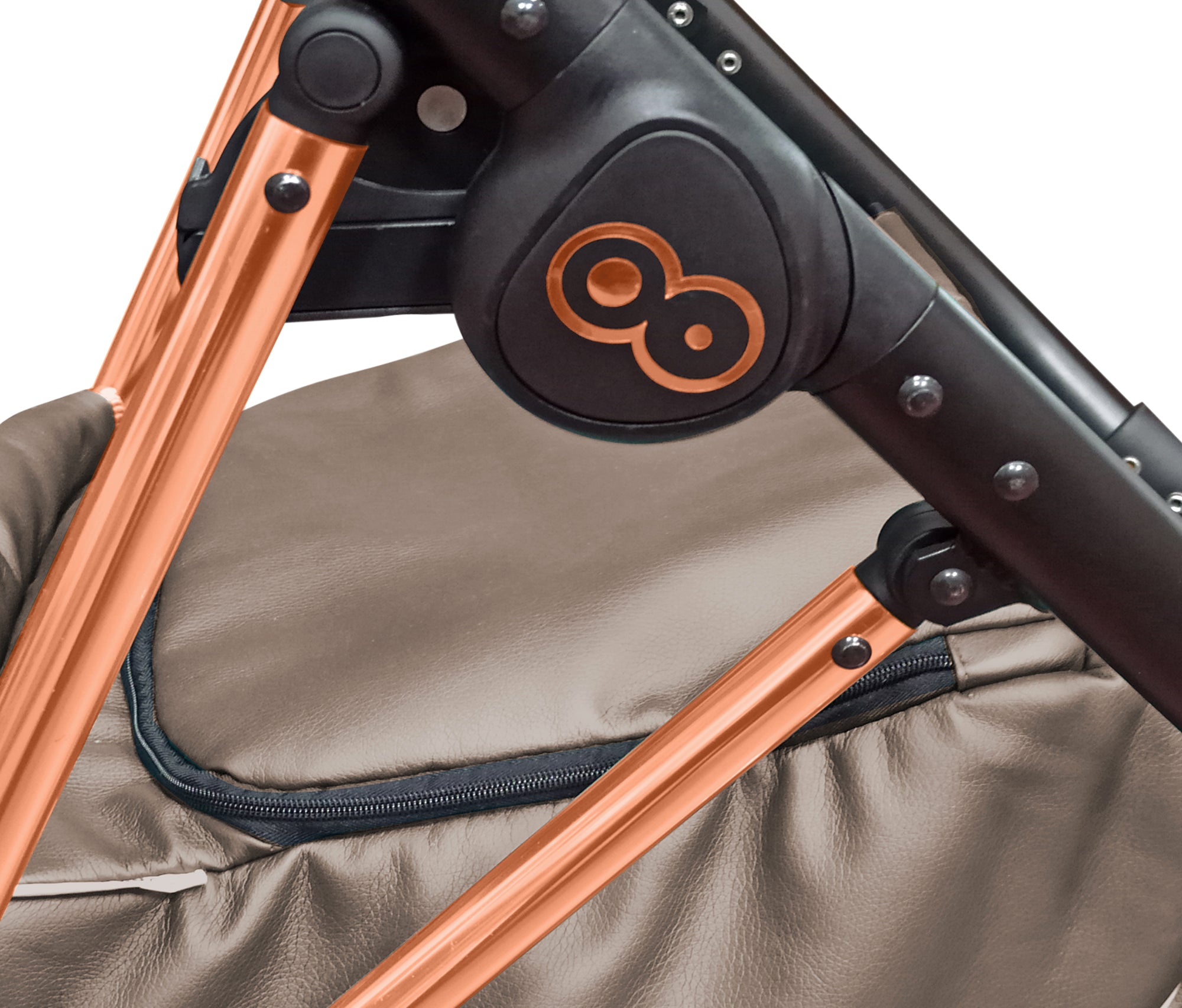 TPFLiving 3in1 Kinderwagen Royal Kunstleder