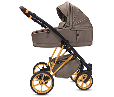 TPFLiving 3in1 Kinderwagen Royal Kunstleder
