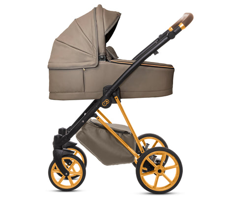 TPFLiving 3in1 Kinderwagen Royal Kunstleder