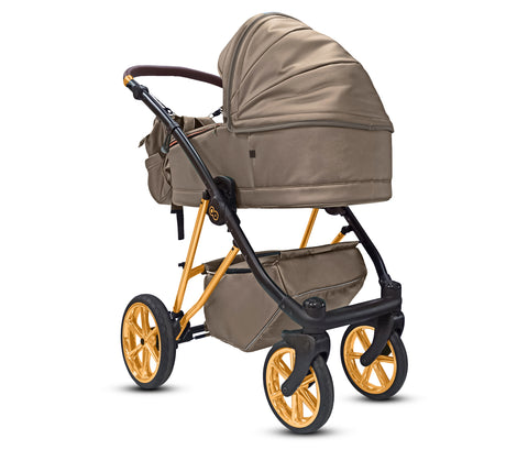 TPFLiving 3in1 Kinderwagen Royal Kunstleder