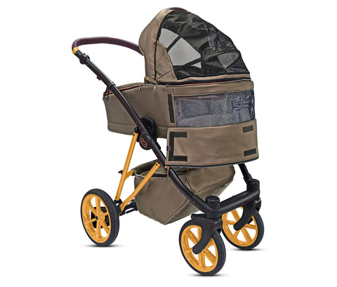 TPFLiving 3in1 Kinderwagen Royal Kunstleder