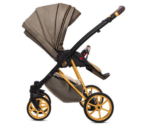 TPFLiving 3in1 Kinderwagen Royal Kunstleder