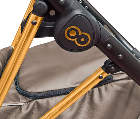 TPFLiving 3in1 Kinderwagen Royal Kunstleder