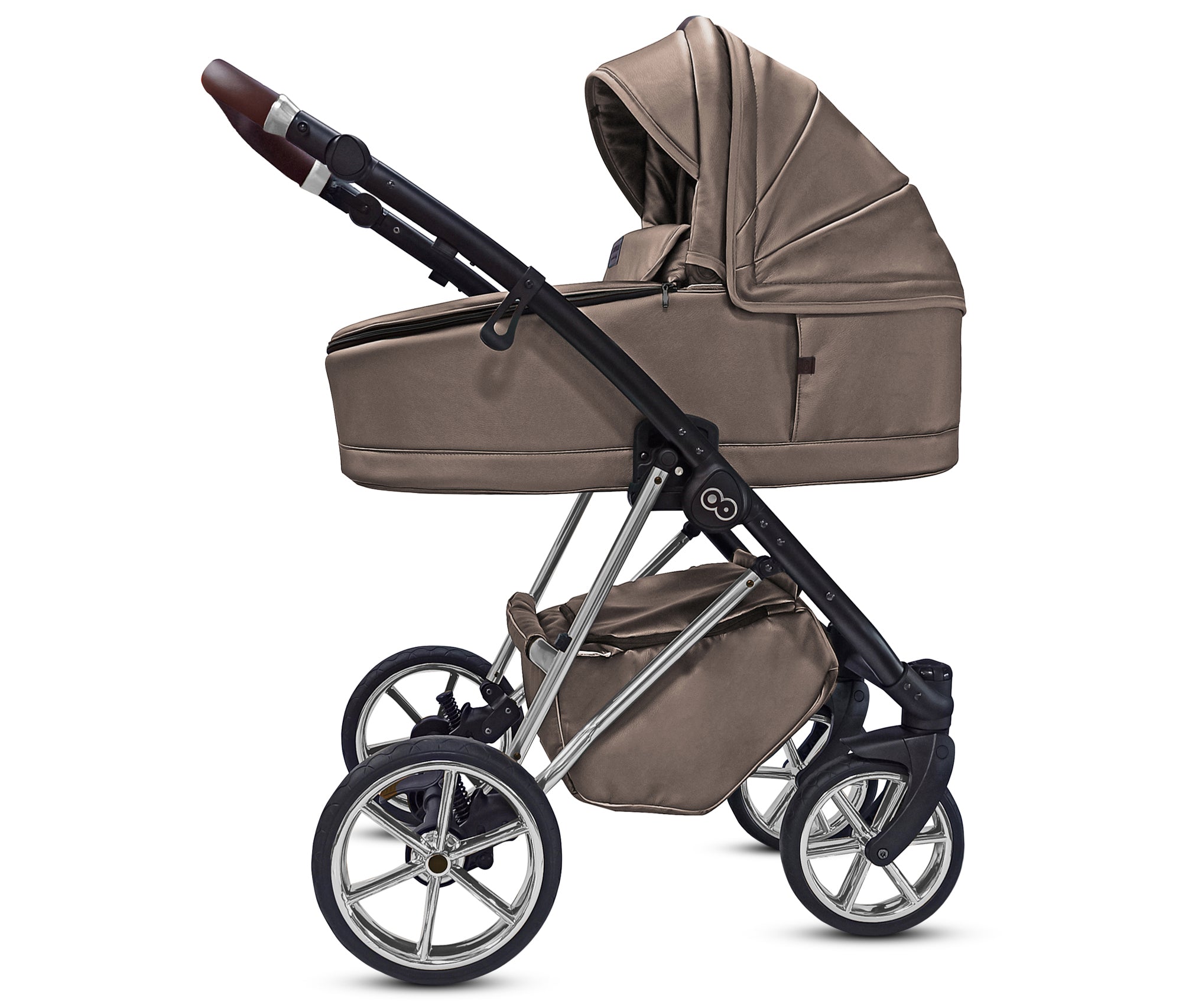 TPFLiving 3in1 Kinderwagen Royal Kunstleder