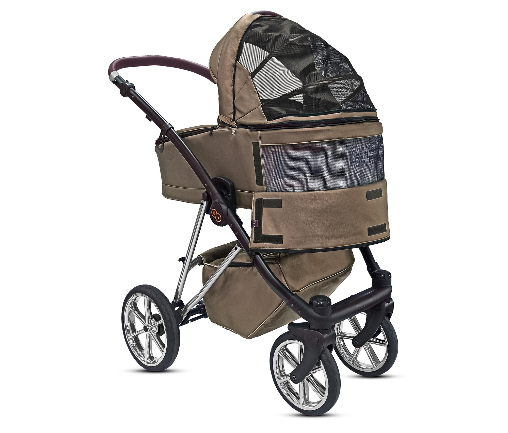 TPFLiving 3in1 Kinderwagen Royal Kunstleder