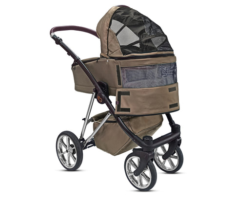 TPFLiving 3in1 Kinderwagen Royal Kunstleder