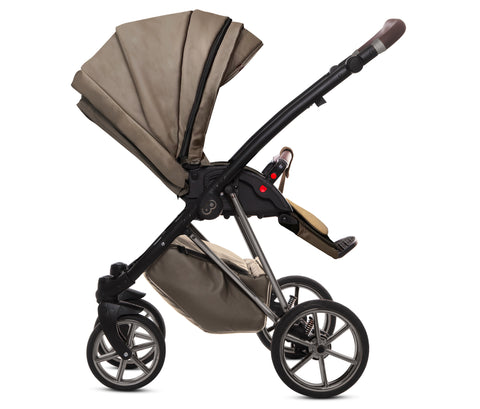 TPFLiving 2in1 Kinderwagen Royal Kunstleder
