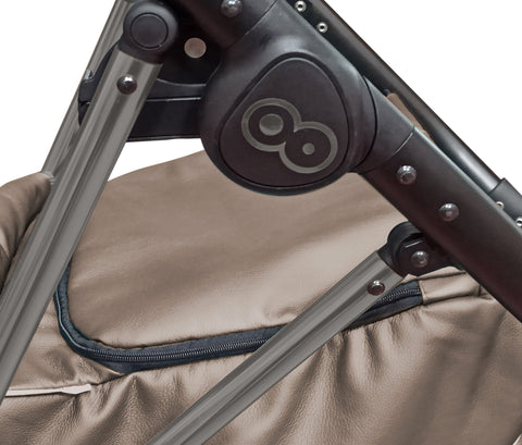 TPFLiving 3in1 Kinderwagen Royal Kunstleder